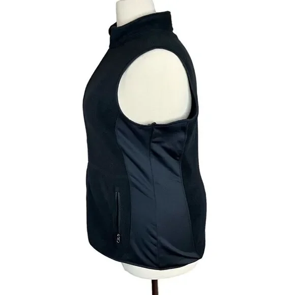 Port Authority  Women's Fleece Vest Size XXL Black Zip Front - Picture 7 of 14